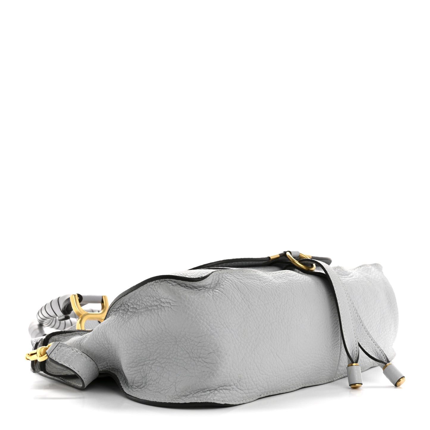 Calfskin Medium Marcie Satchel Light Cloud