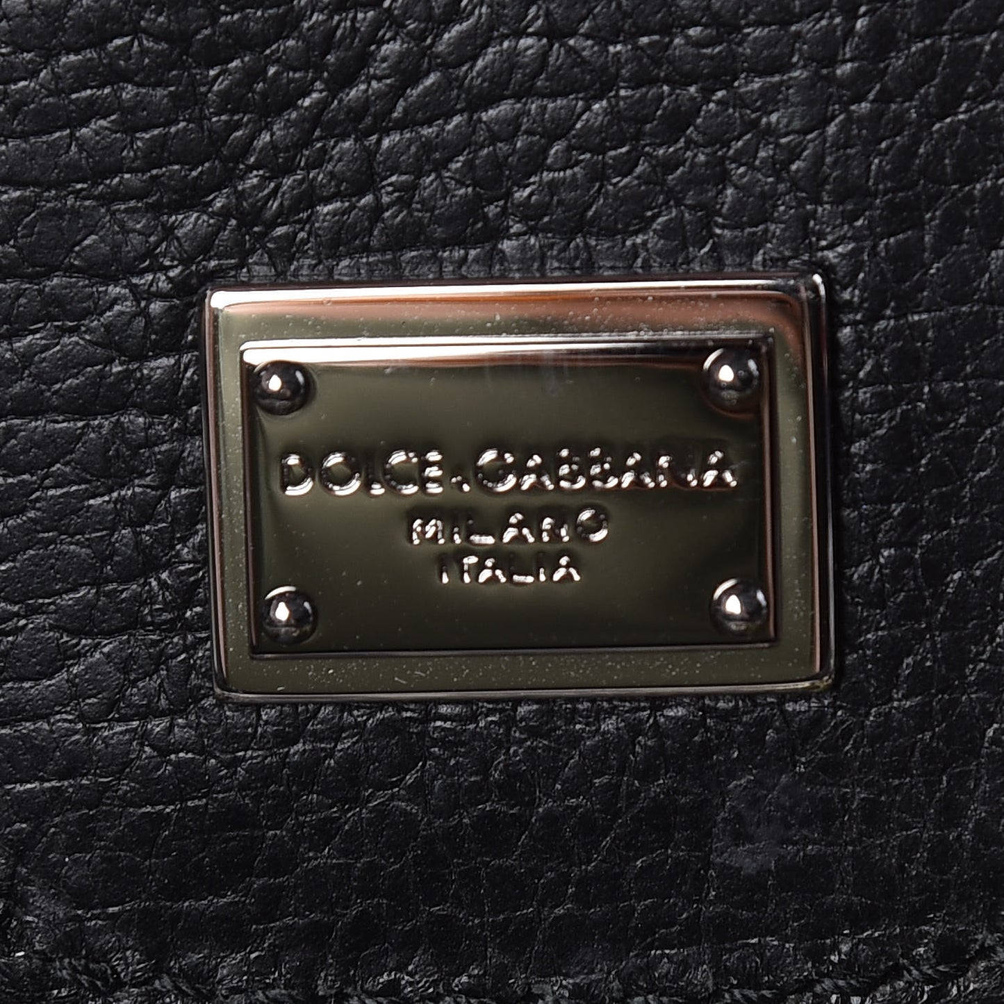 Calfskin Embroidered Keys Large Miss Sicily Satchel Black