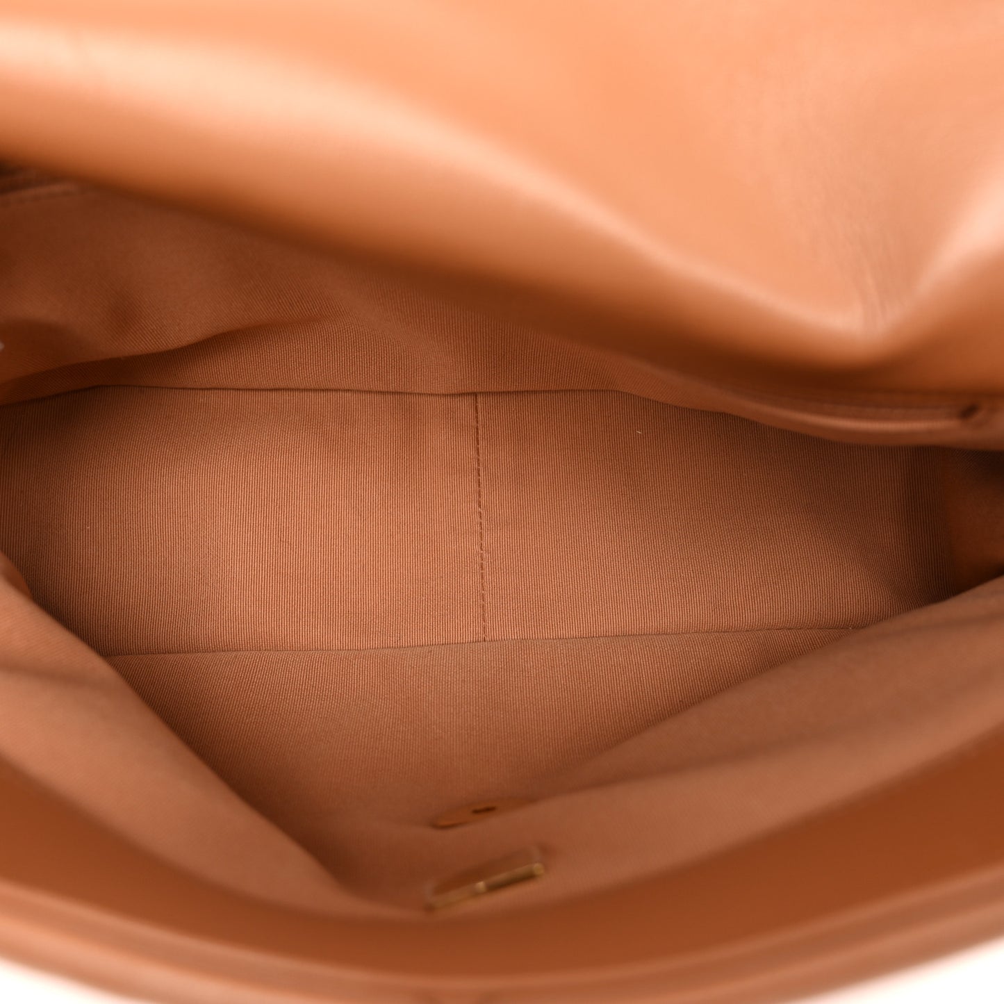 Lambskin Quilted Large Chanel 19 Flap Brown