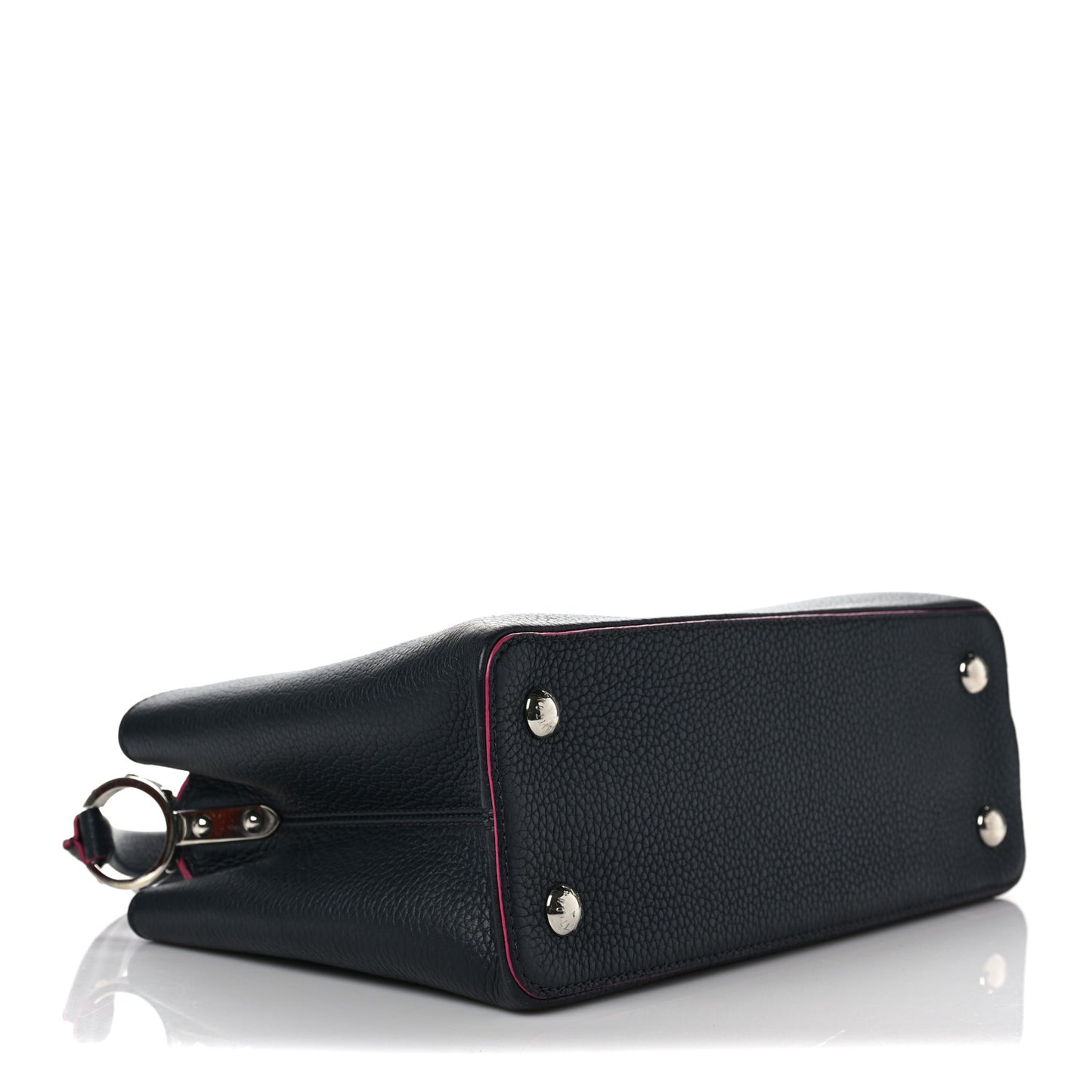 Taurillon Capucines PM Cobalt Fuchsia