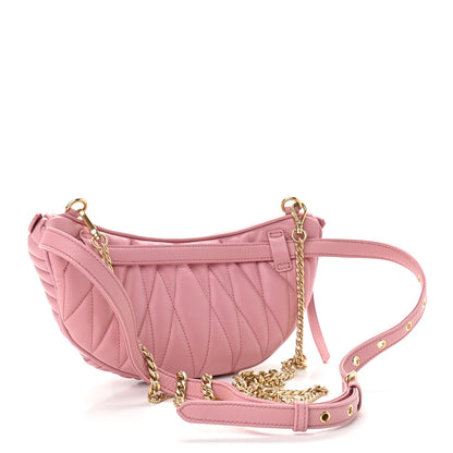 Miu Miu Nappa Matelasse Rider Belt Bag Orchid Pink 4 of 14
