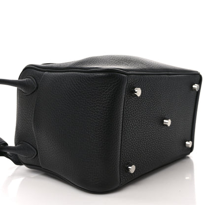Hermes Taurillon Clemence Lindy 26 Black 7 of 10