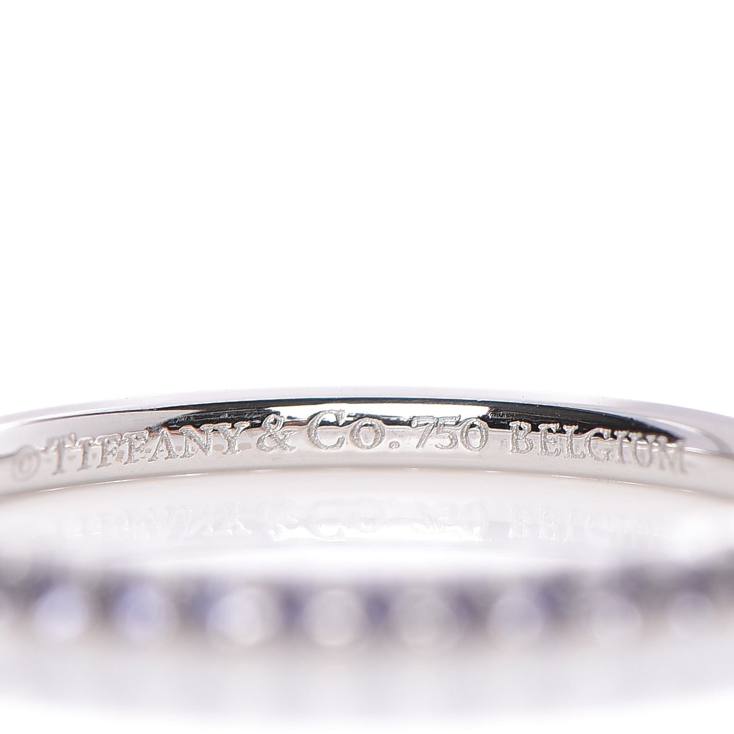 18K White Gold Iolite Metro Ring 48 4.5