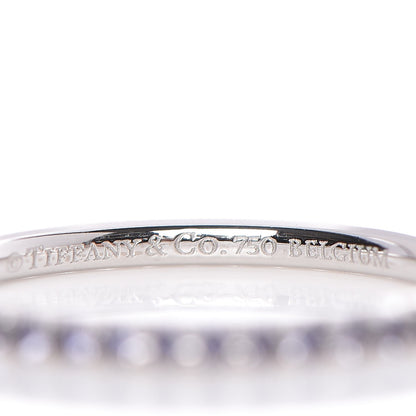 Tiffany 18K White Gold Iolite Metro Ring 48 4.5 3 of 4