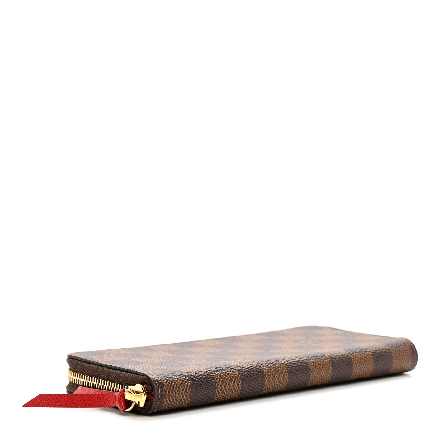 Damier Ebene Clemence Wallet Cherry