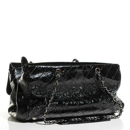 Chanel Patent Quilted Ritz Flap Bag Black 3 of 8