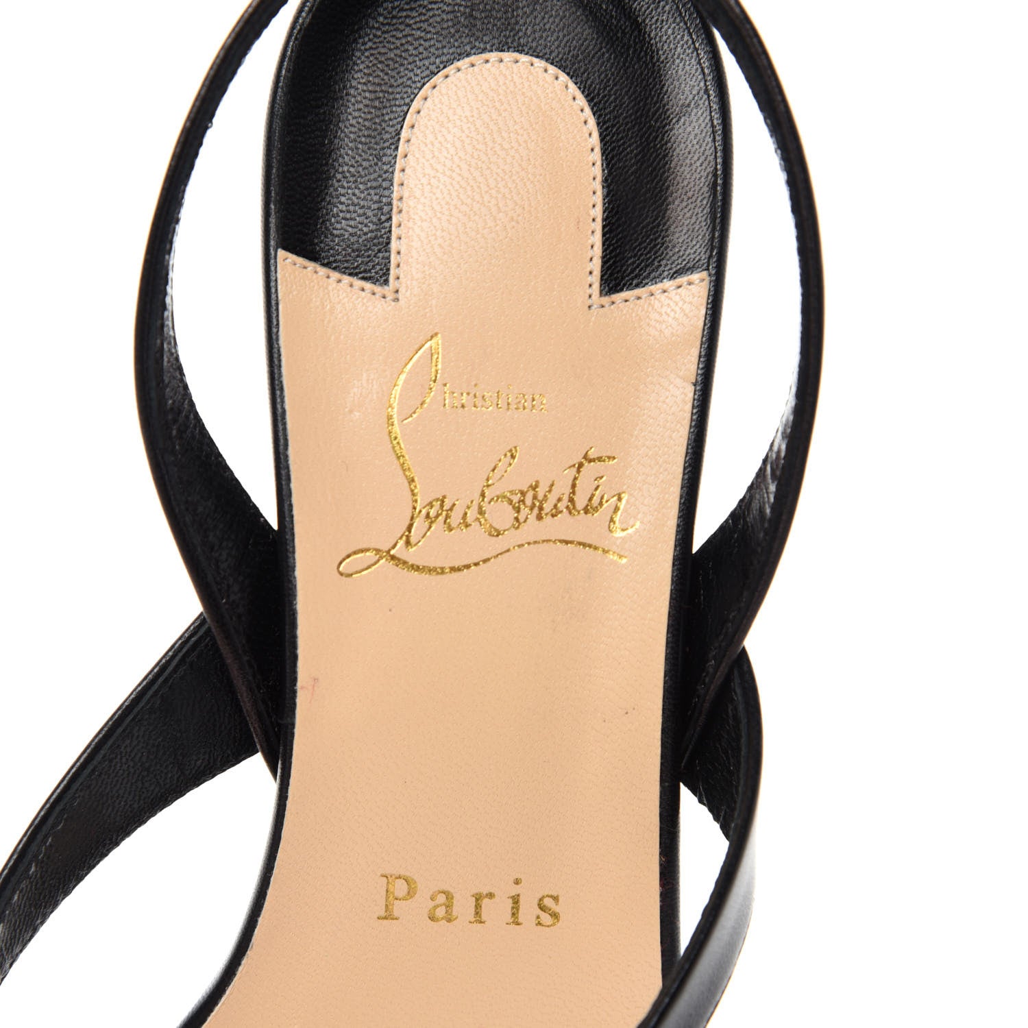 Christian Louboutin Kid Taralita 55 Thong Sandals 37.5 Black 7 of 9