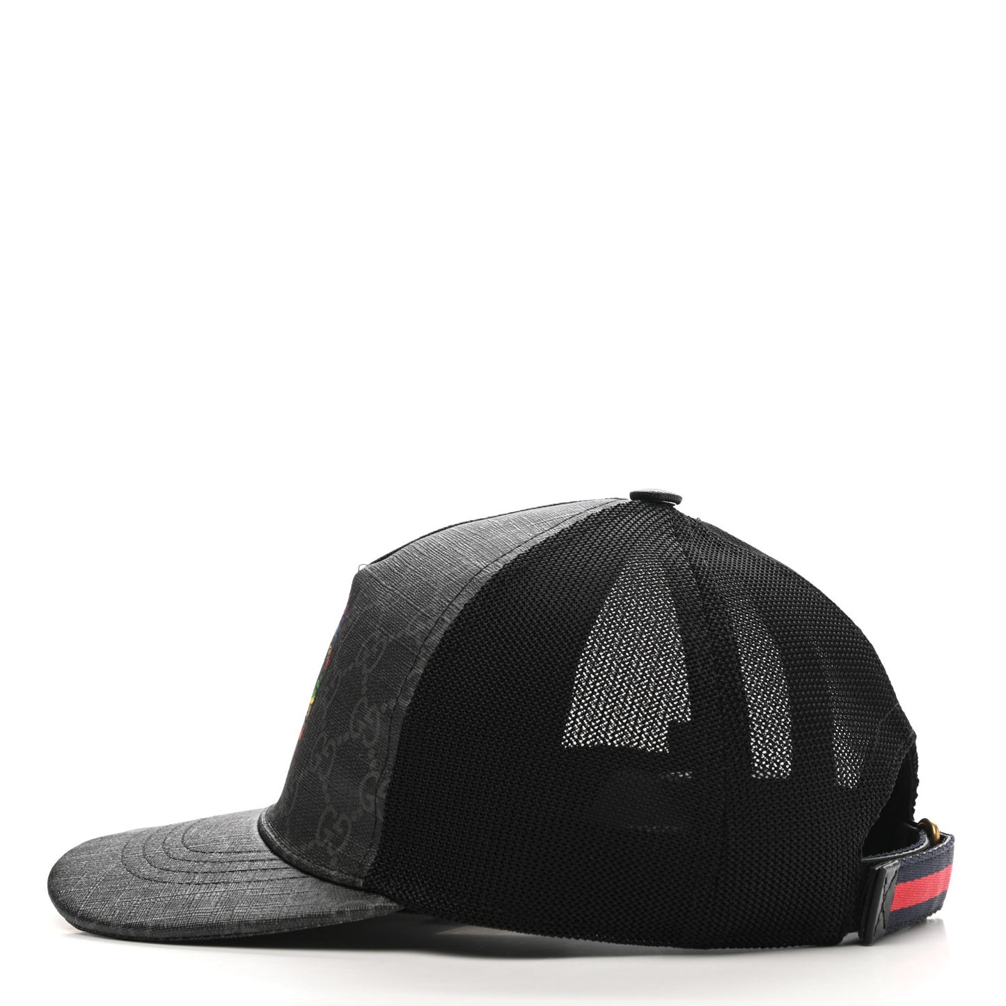GG Supreme Monogram Eagle Print Baseball Hat XS Black