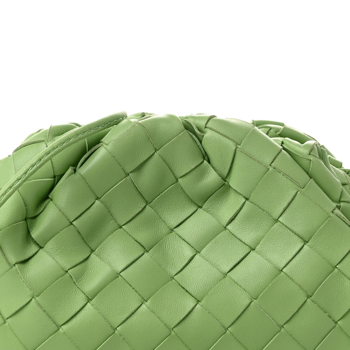 Nappa Intrecciato The Mini Pouch Pistachio