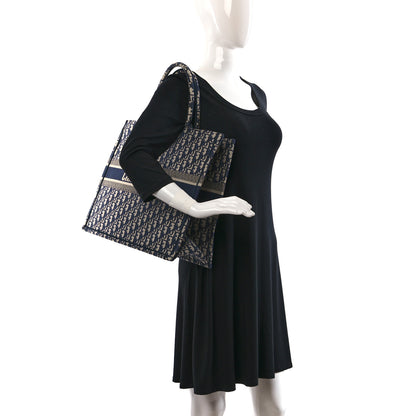 Christian Dior Oblique Large Book Tote Blue Multicolor 2 of 9