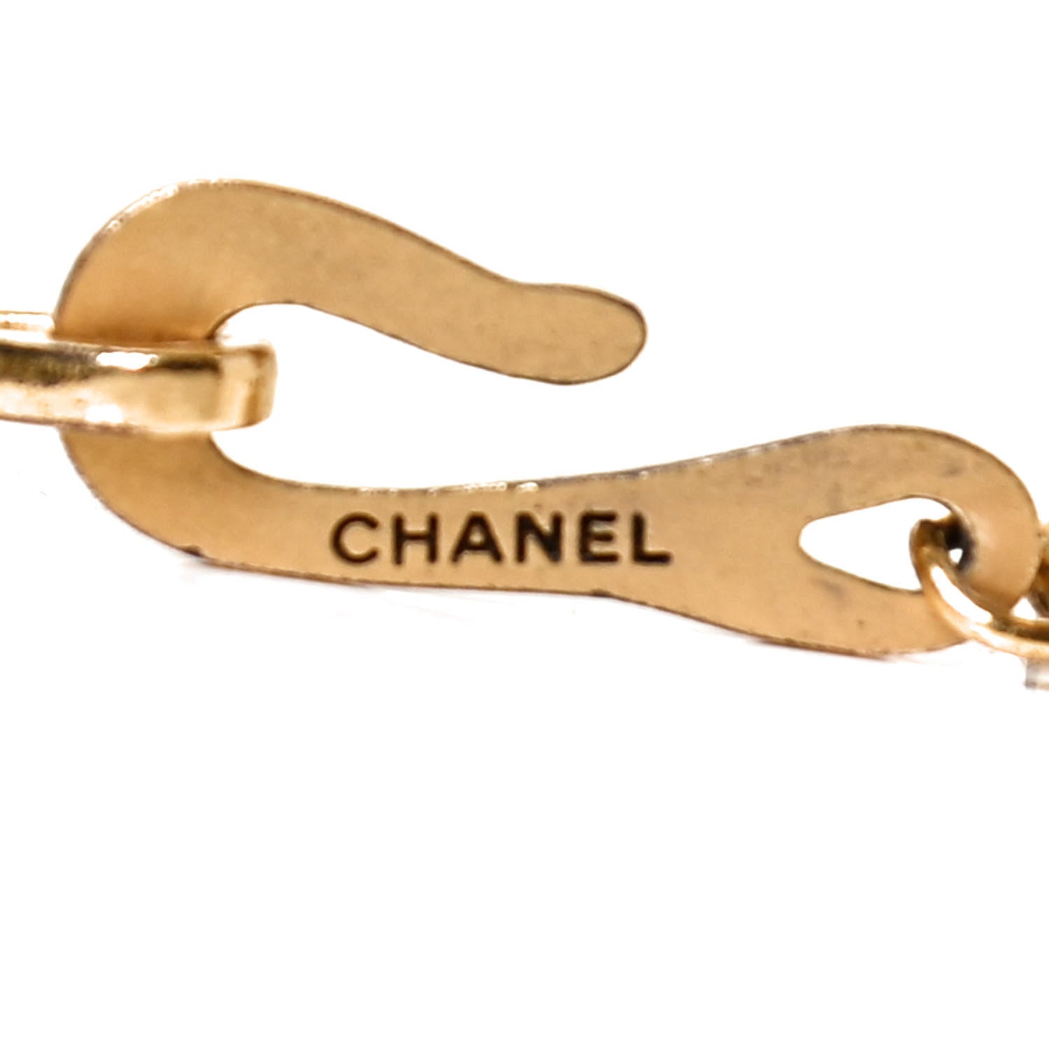 Chanel Quilted Camellia Necklace Gold 4 of 4