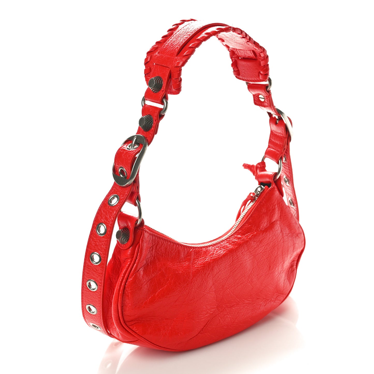 Agneau Arena Le Cagole Shoulder Bag XS Tomato Red