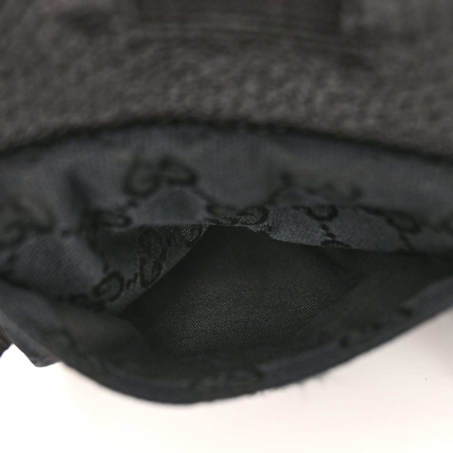 GG Monogram Double Pocket Belt Bag Black
