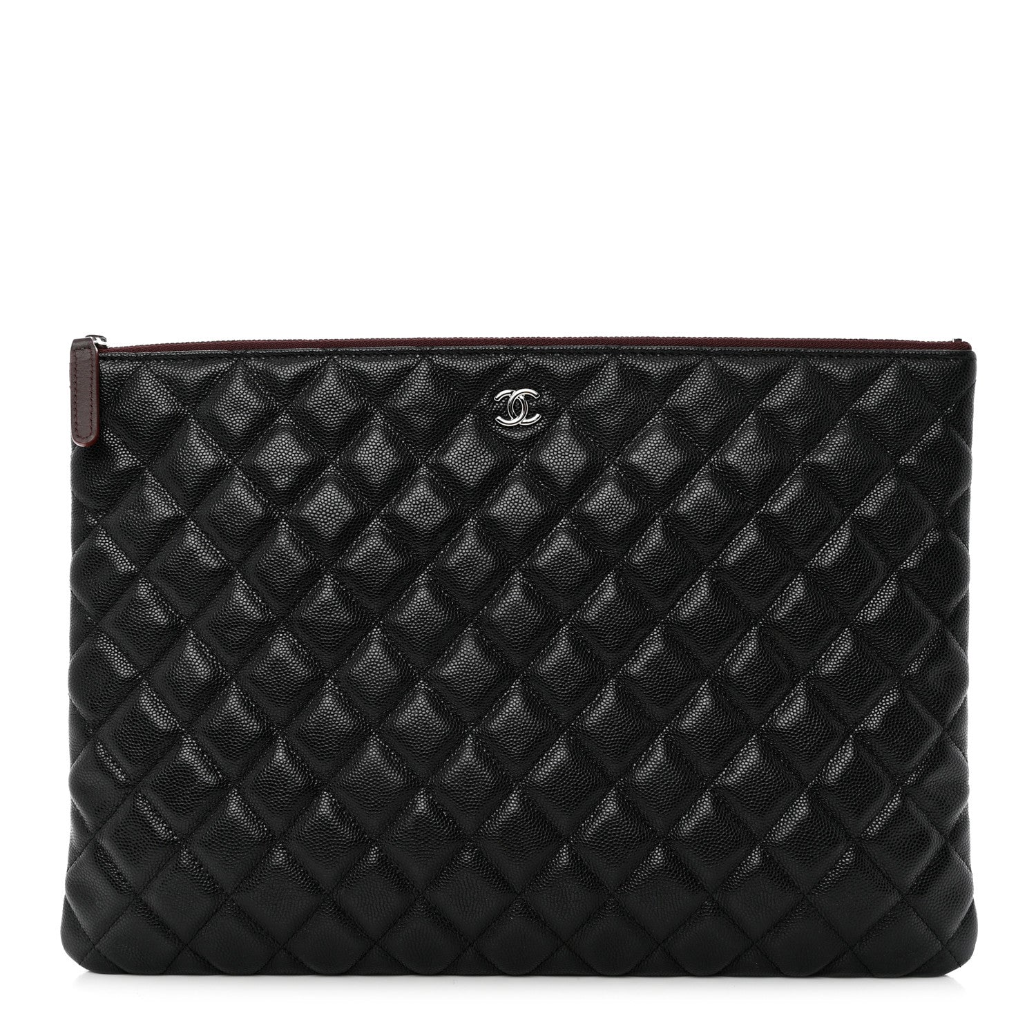Chanel Caviar Quilted Large Cosmetic Case Black 1 of 7