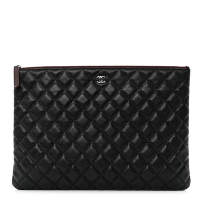 Chanel Caviar Quilted Large Cosmetic Case Black 1 of 7
