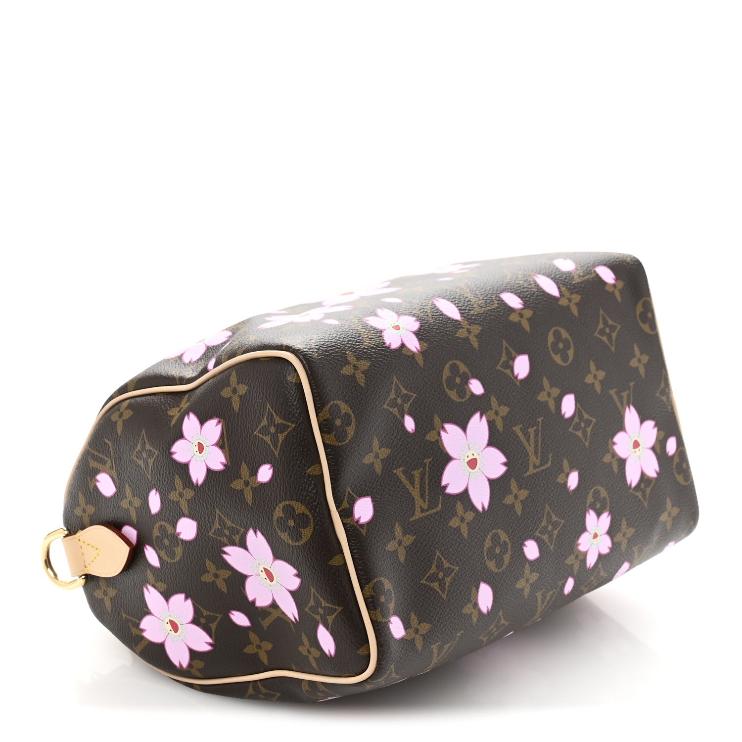 Louis Vuitton LV X TM Monogram Cherry Blossom Speedy Bandouliere 25 Sakura Brown 4 of 10