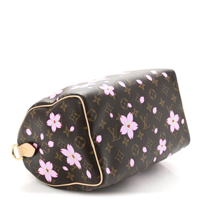 Louis Vuitton LV X TM Monogram Cherry Blossom Speedy Bandouliere 25 Sakura Brown 4 of 10