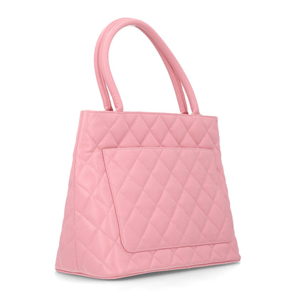 Chanel Caviar Medallion CC Tote Light Pink 2 of 9