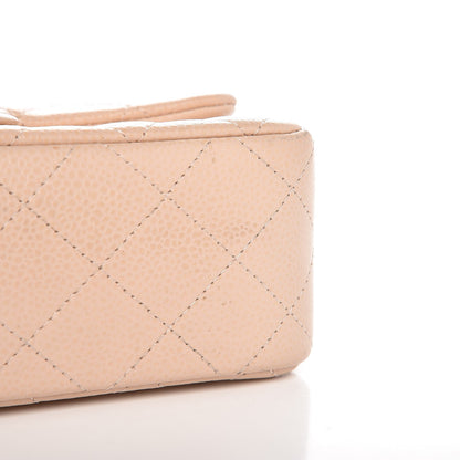 Chanel Caviar Quilted Mini Rectangular Flap Light Beige 9 of 12