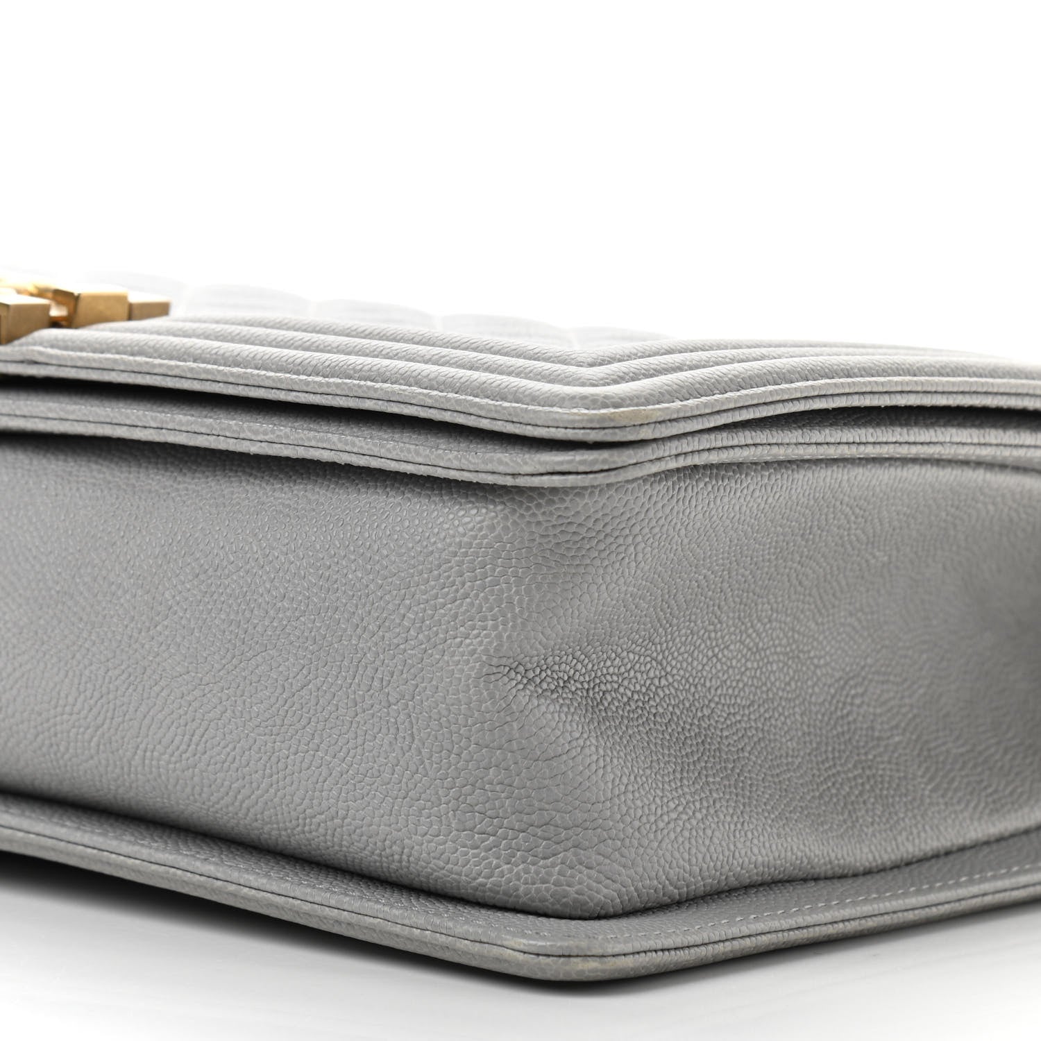 Chanel Caviar Quilted New Medium Boy Flap Grey 10 of 12