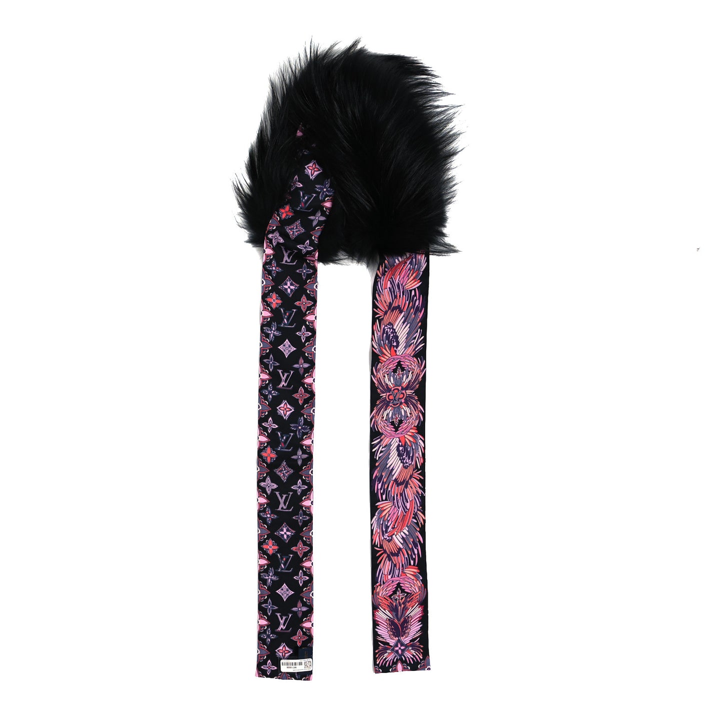 Silk Fox Fur Innocence Bandeau Black