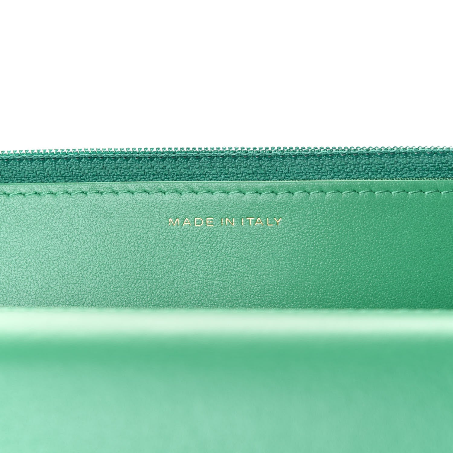 Chanel Shiny Lambskin Quilted Chanel 19 Wallet On Chain WOC Green 6 of 10