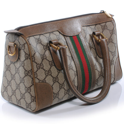 Gucci Monogram Web Boston Brown 3 of 7