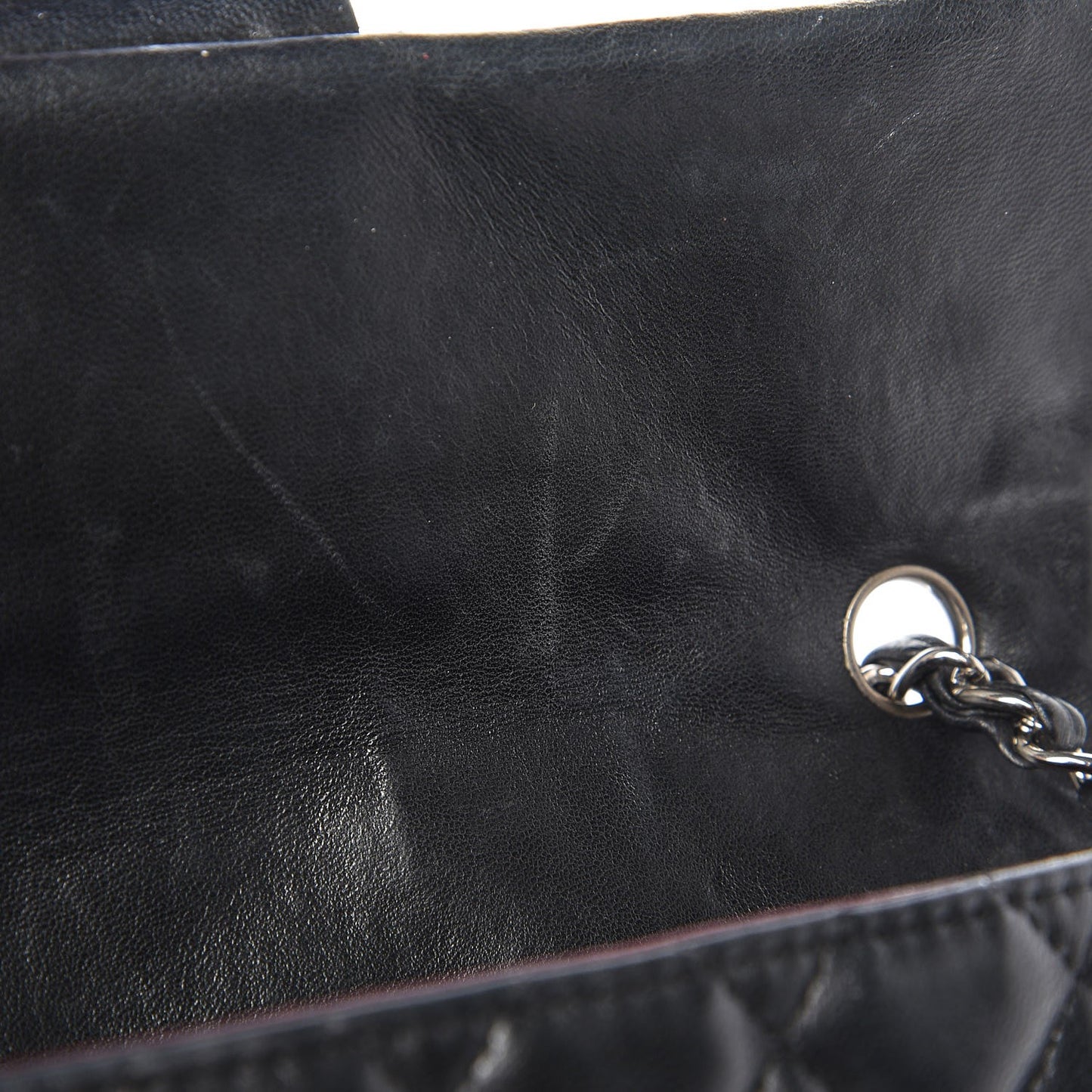 Lambskin Quilted East West Flap Black