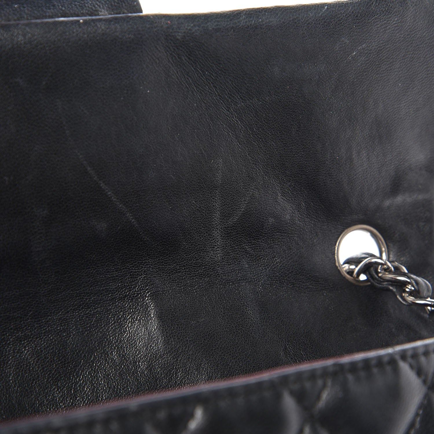Chanel Lambskin Quilted East West Flap Black 8 of 8