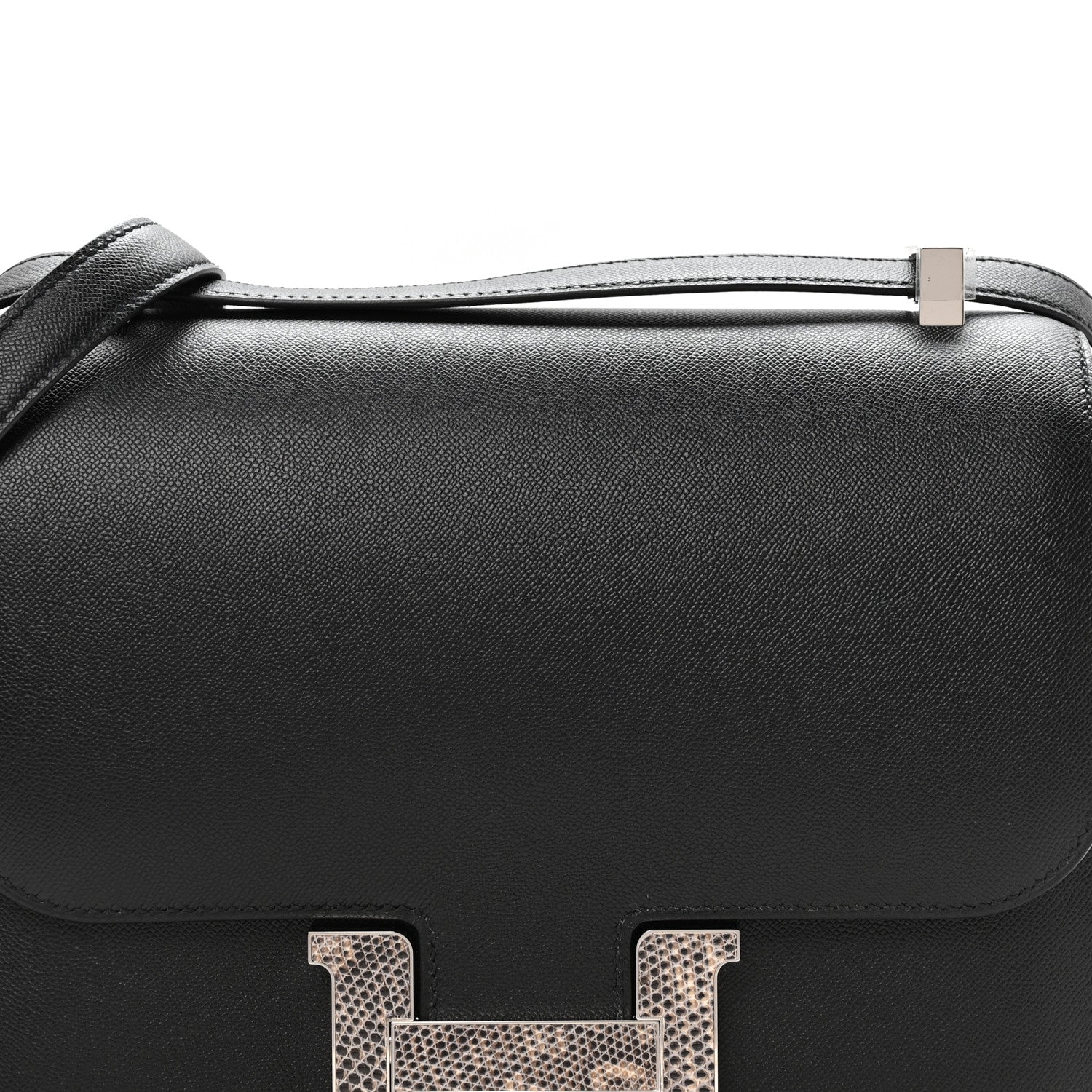 Hermes Madame Calfskin Lizard Constance 24 Black Ombre 8 of 11