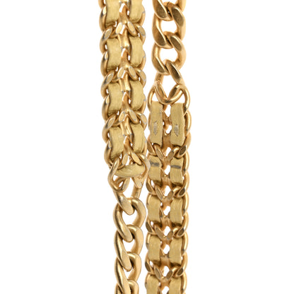 Chanel Shiny Caviar Quilted Chain Melody Card Holder On Chain Yellow 16 of 16
