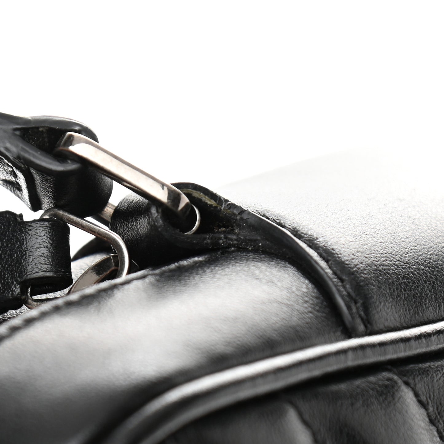Calfskin Matelasse Monogram Lou Camera Bag Black