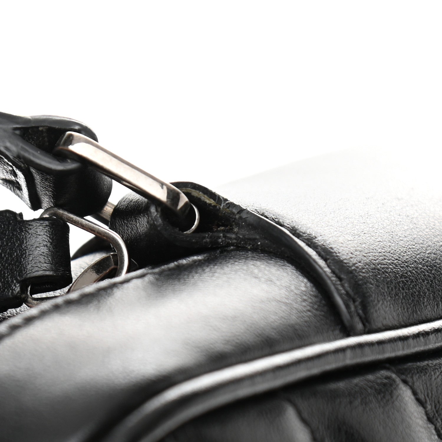 Saint Laurent Calfskin Matelasse Monogram Lou Camera Bag Black 11 of 11