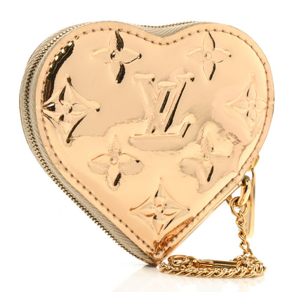 Louis Vuitton Monogram Miroir Heart Coin Purse Gold 3 of 6