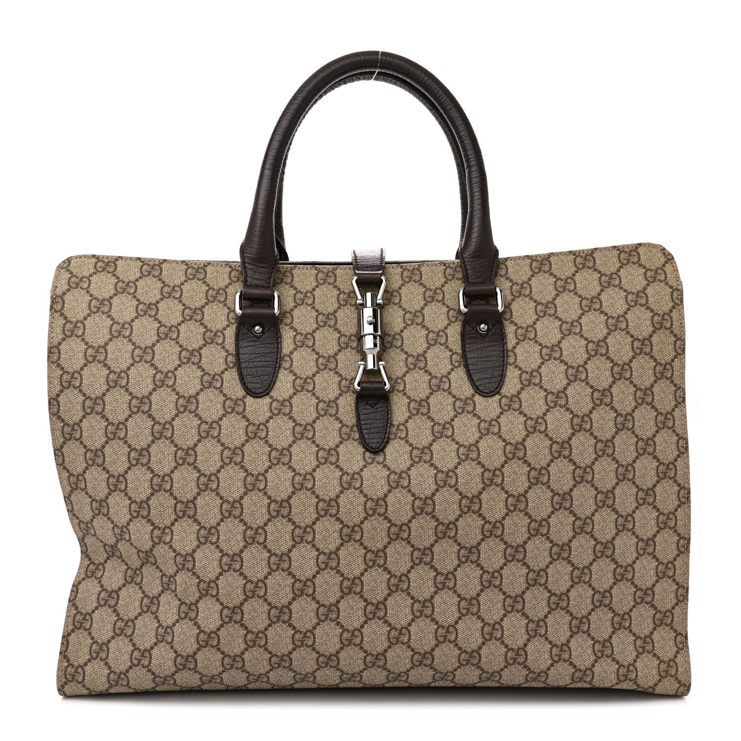 Gucci GG Plus Monogram tote dark brown
Piston Lock Tote Dark Brown 1 of 14