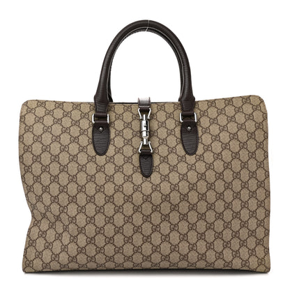 Gucci GG Plus Monogram tote dark brown
Piston Lock Tote Dark Brown 1 of 14