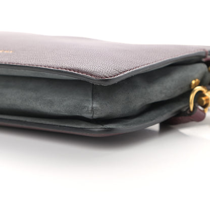 Givenchy Goatskin Suede Cross 3 Crossbody Bag Aubergine Grey 10 of 10