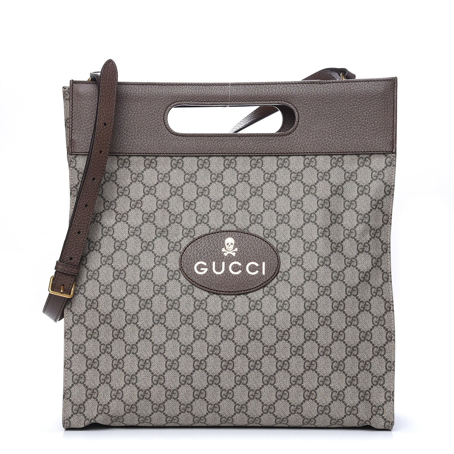 Soft GG Supreme Monogram Slip Handle Vertical Tote Beige New Acero