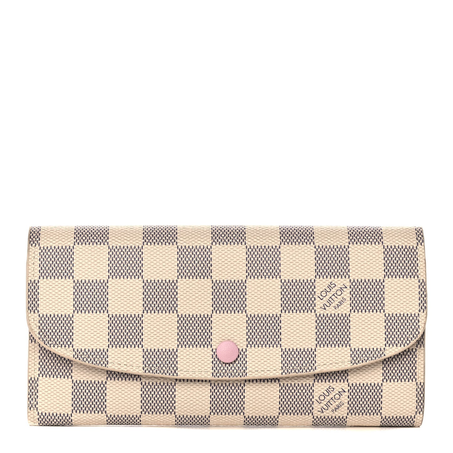 Damier Azur Emilie Wallet Rose Ballerine