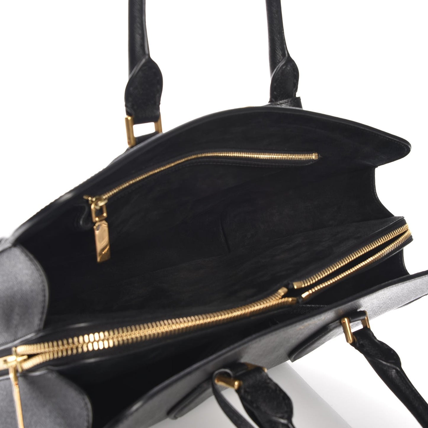 Saffiano Heroine Open Tote Black