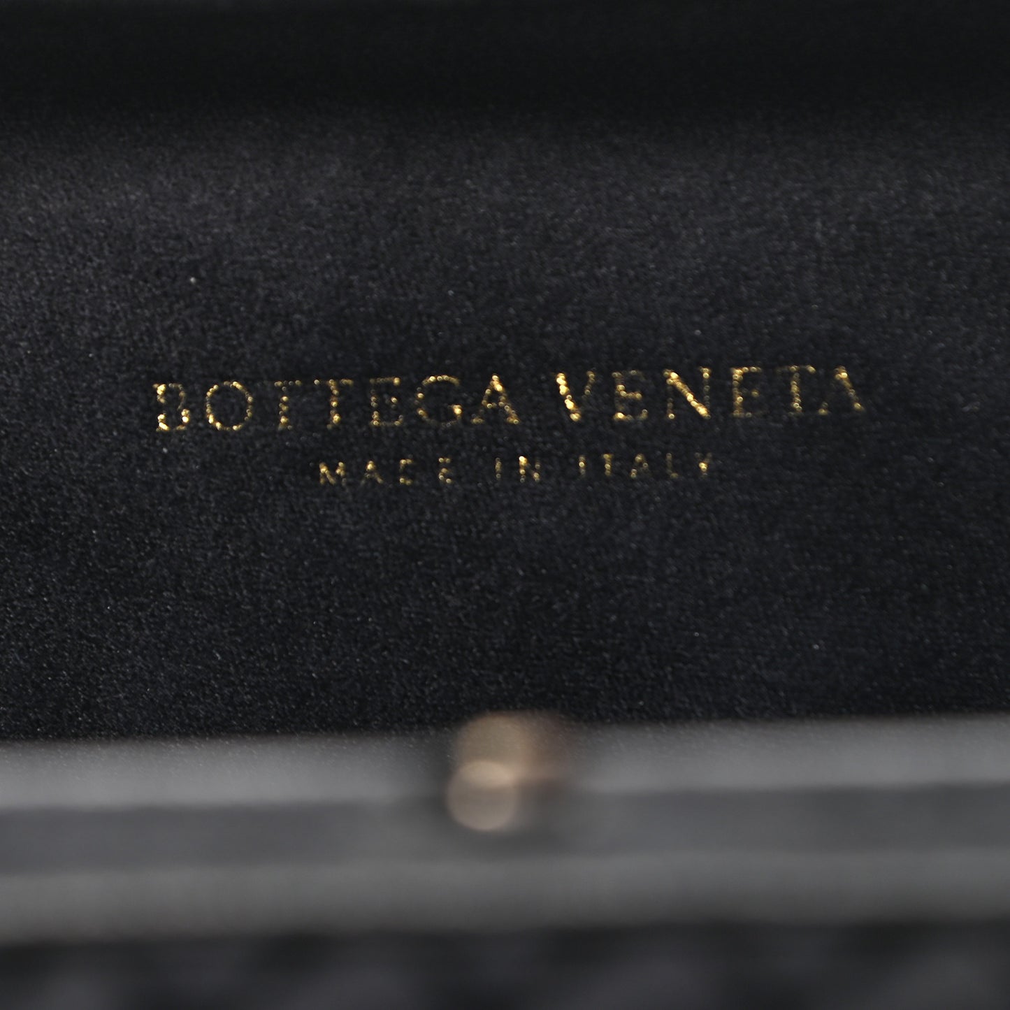 Satin Intreccio Impero Knot Clutch Black