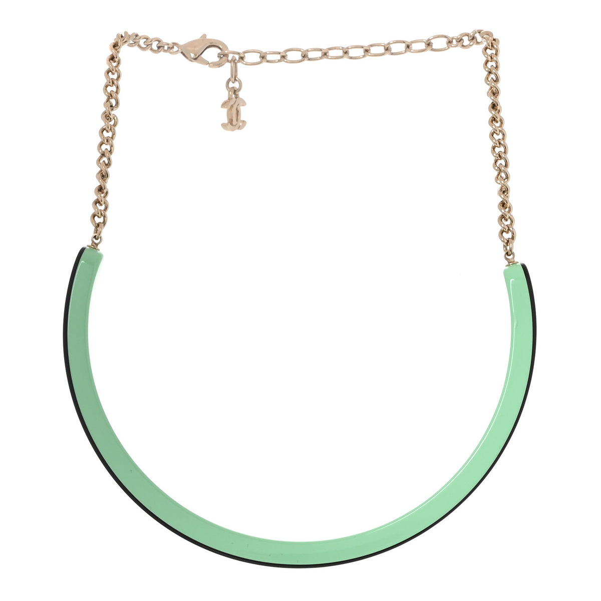 Resin Logo Choker Green Black
