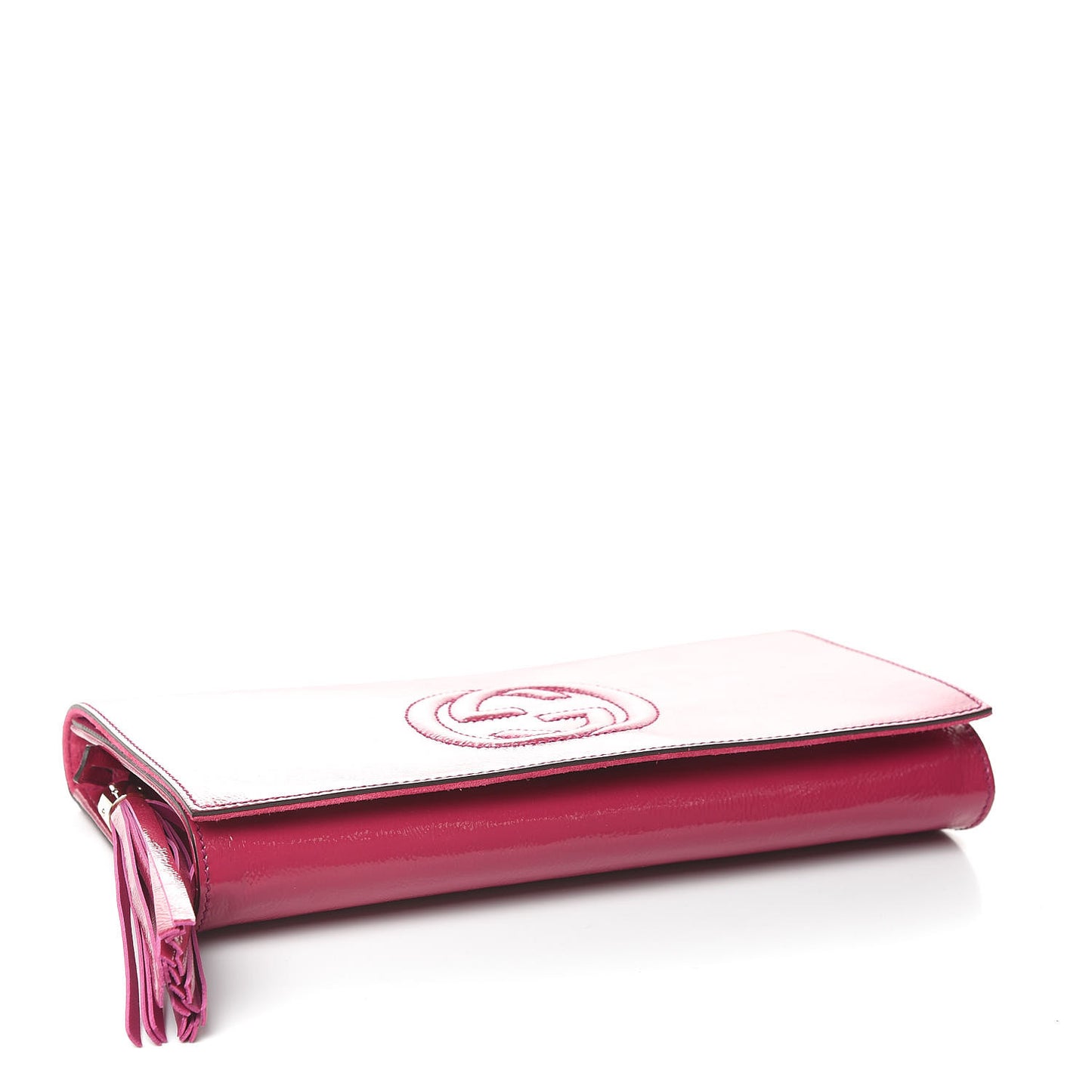 Soft Patent Medium Soho Clutch Bright Bougainvillea