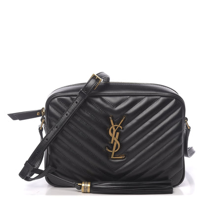 Saint Laurent Calfskin Matelasse Monogram Lou Camera Bag Black 1 of 9