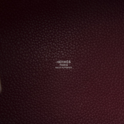 Hermes Taurillon Clemence Picotin Lock 26 GM Rubis 6 of 12