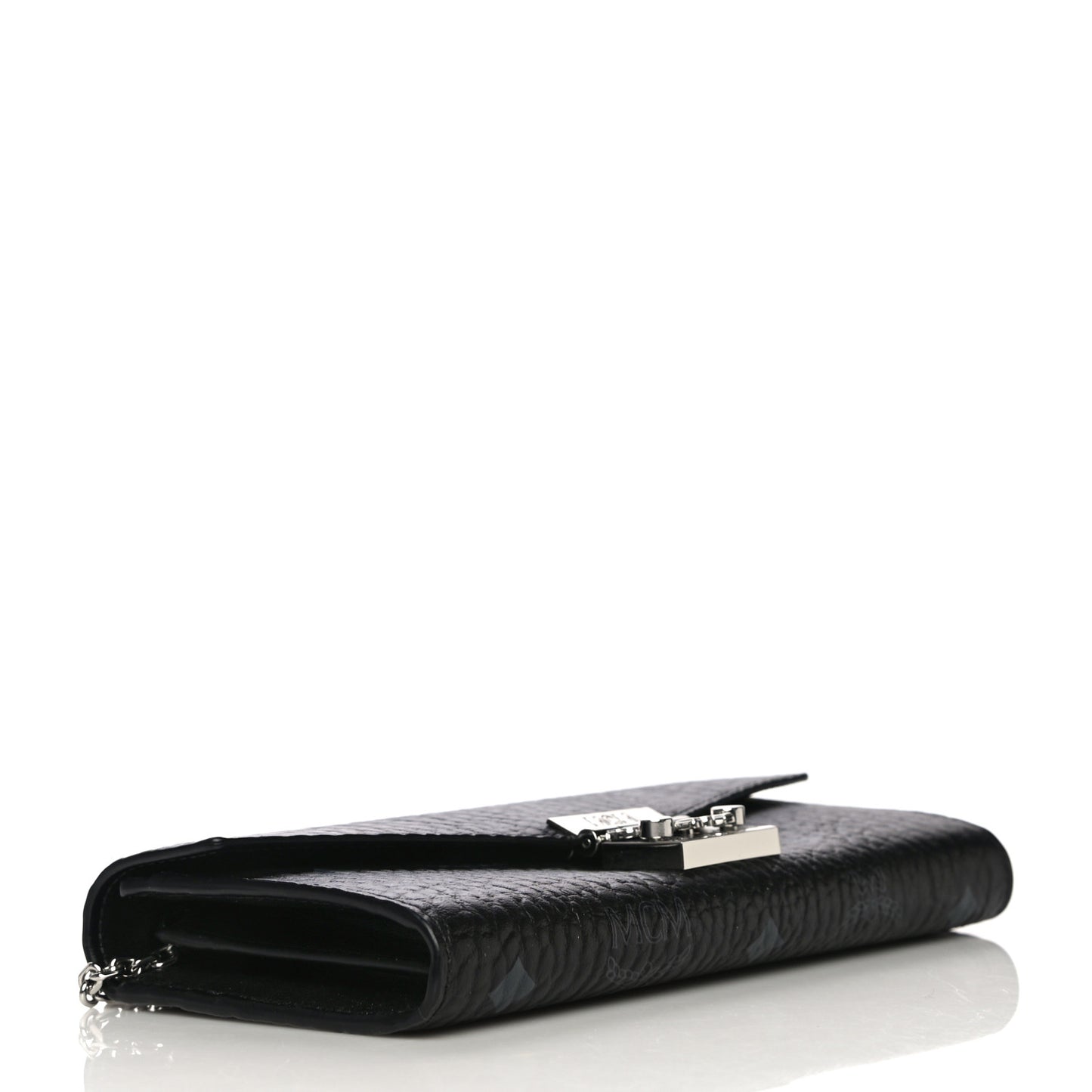Visetos Large Patricia Wallet On Chain Black