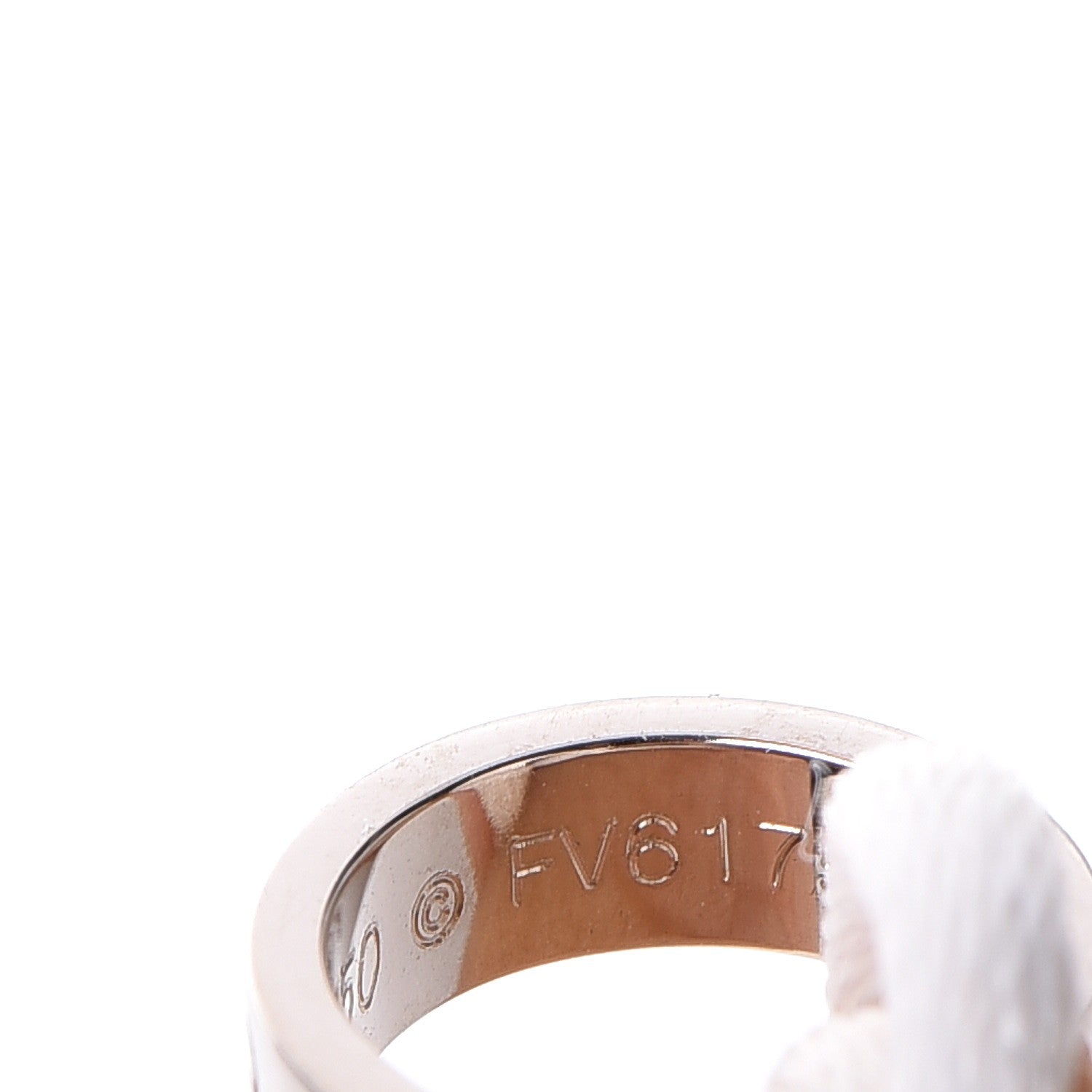Cartier 18K White Gold Charity LOVE Adjustable Cord Bracelet White 8 of 10
