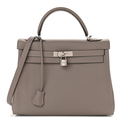 Hermes Togo Kelly Retourne 32 Gris Asphalte 1 of 10