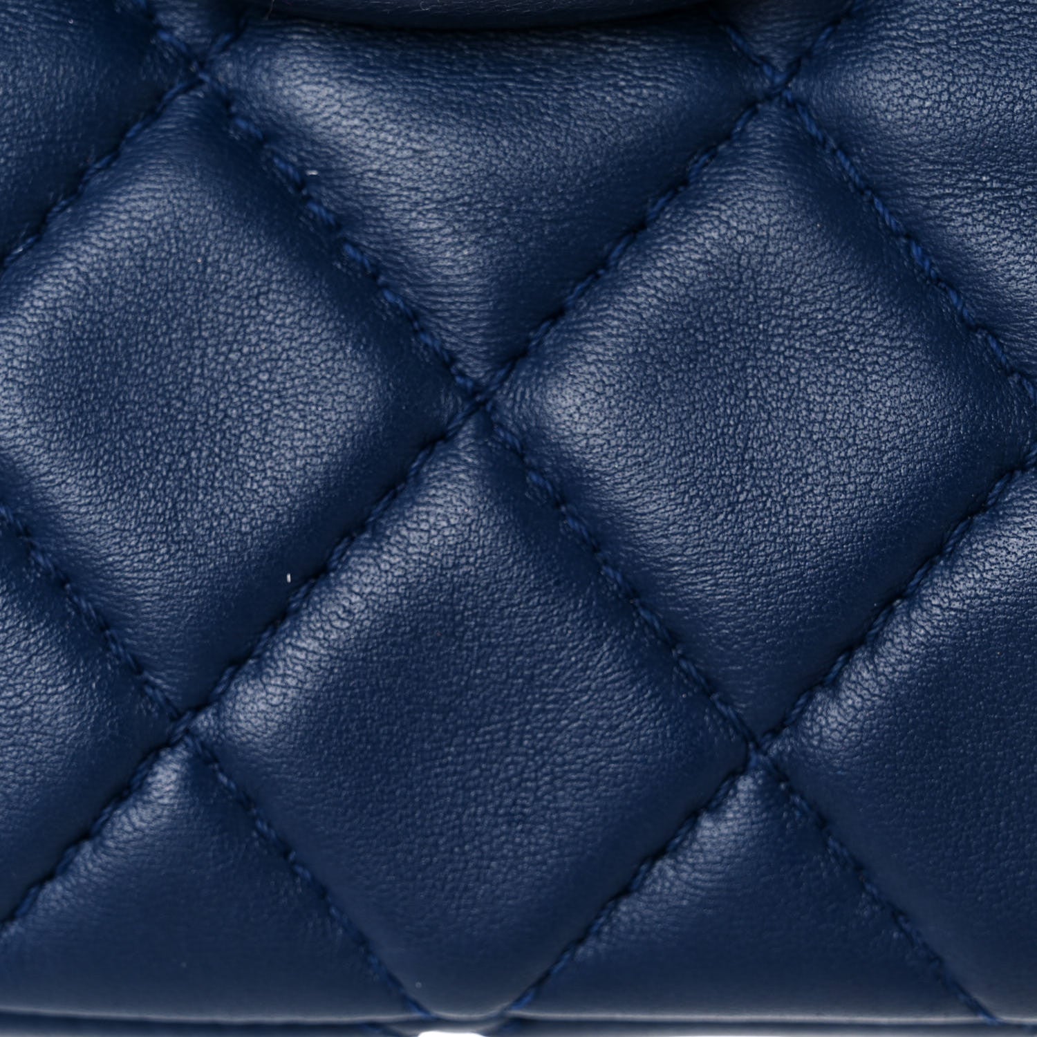 Chanel Lambskin Quilted Maxi Single Flap Dark Blue 13 of 15