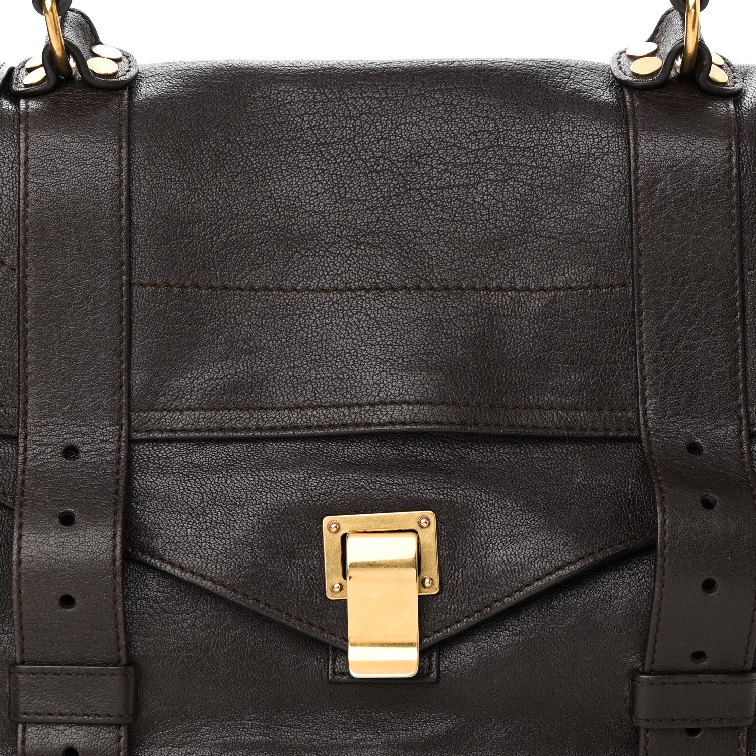 Proenza Schouler Lambskin Medium PS1 Satchel Dark Chocolate 7 of 11